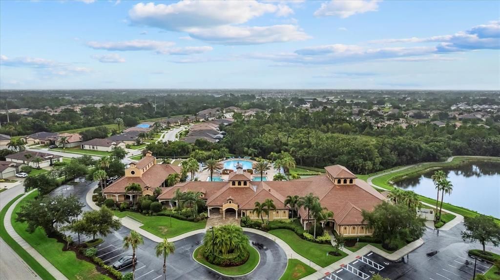 Aerial View of the Clubhouse