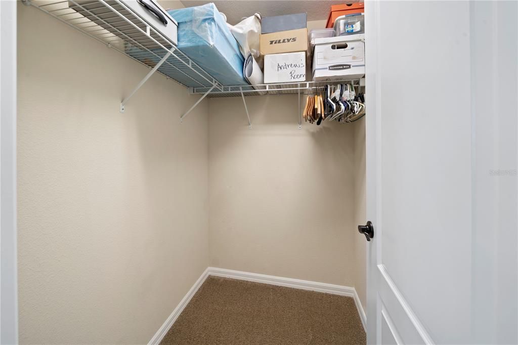 Bedroom 3 walk in closet