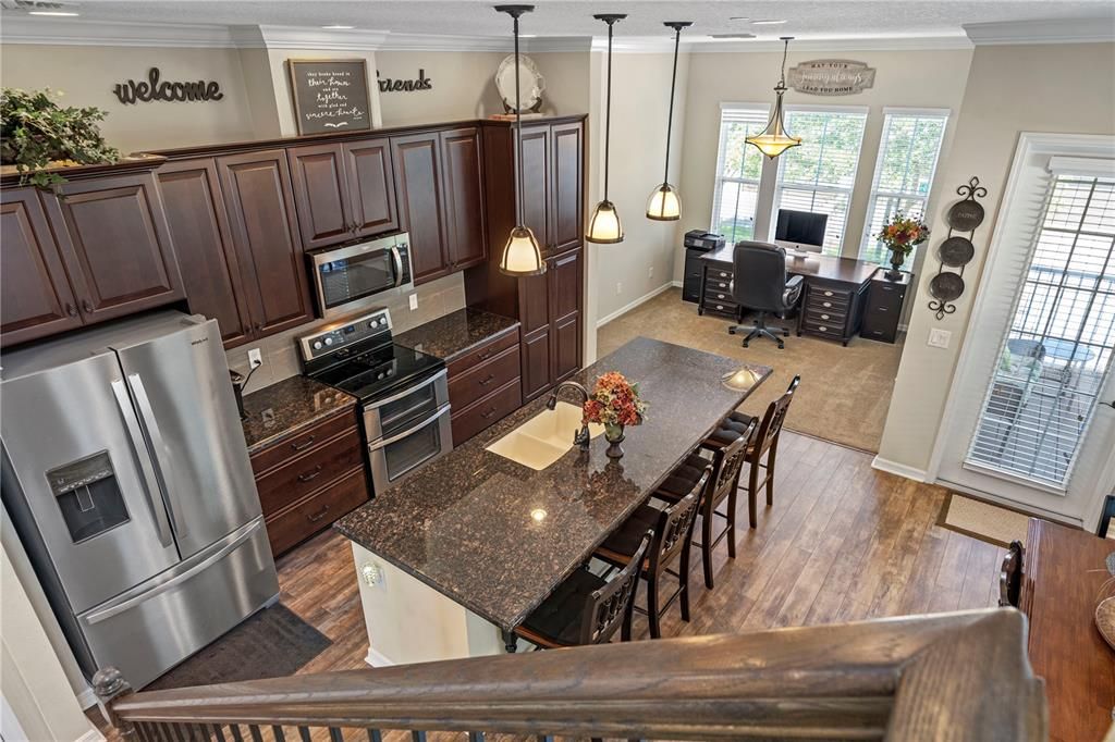 The open floor plan with room for entertaining