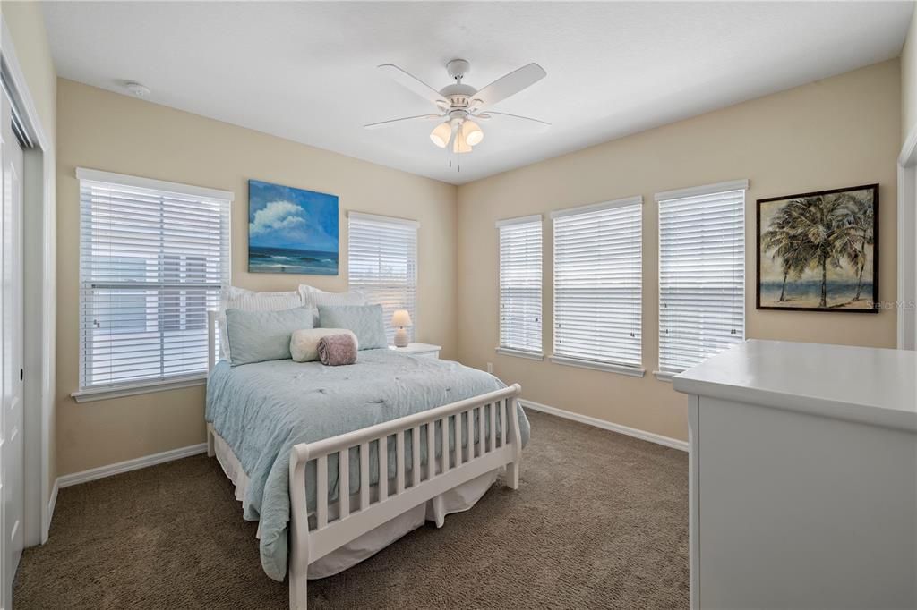 Bedroom 2 located on 3rd level on the front of the home