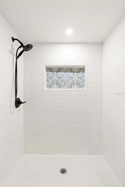 Upstairs shower, newly remodeled