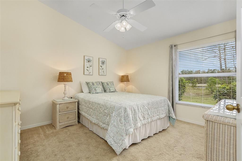 Master Suite has view of lake and greenbelt, large walk-in closet