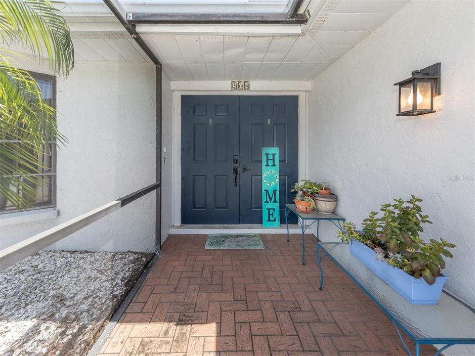 Screened front porch