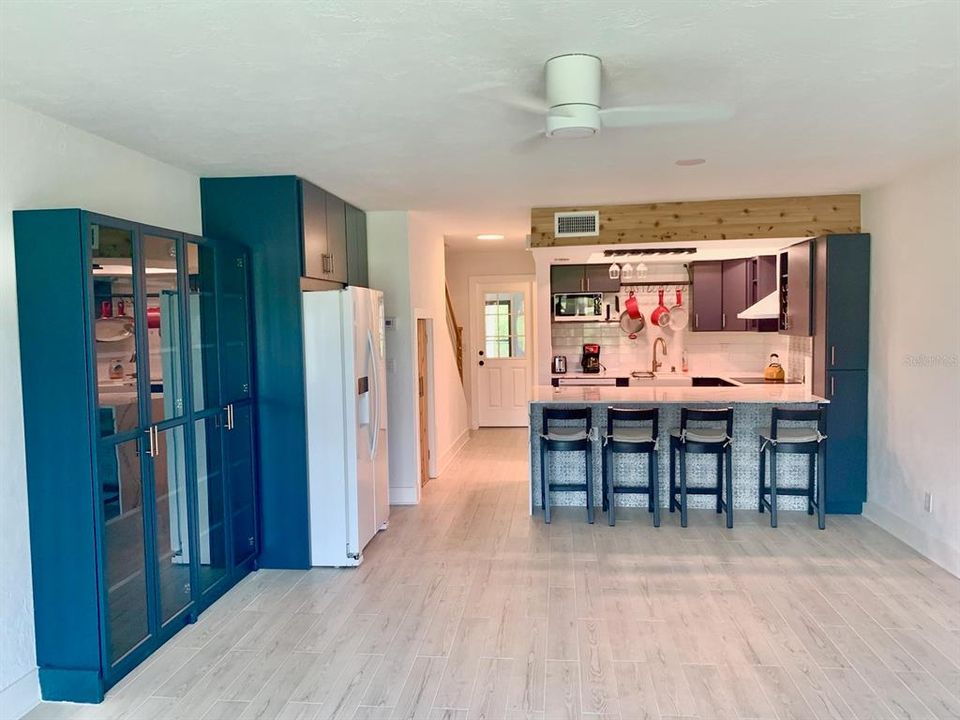 View of the kitchen area