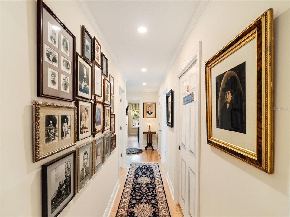 Hallway to back bedrooms and laundry