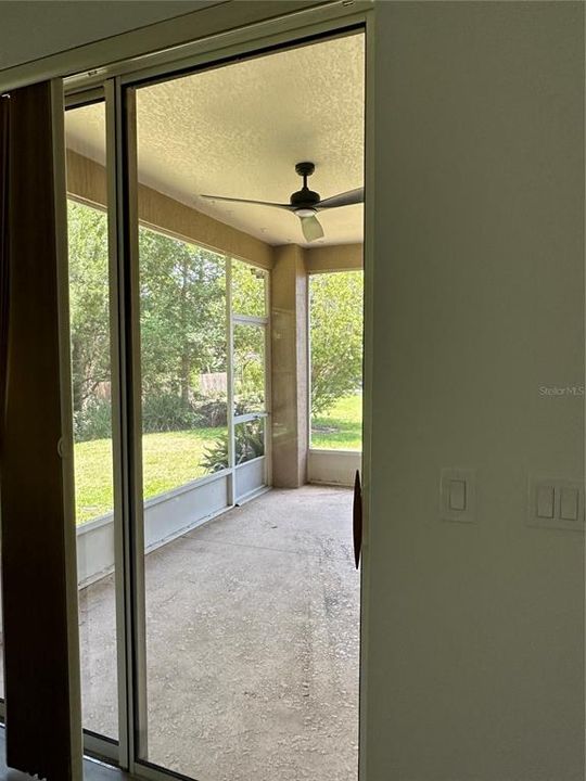 Master Bedroom Patio Door -Blinds will be installed next week