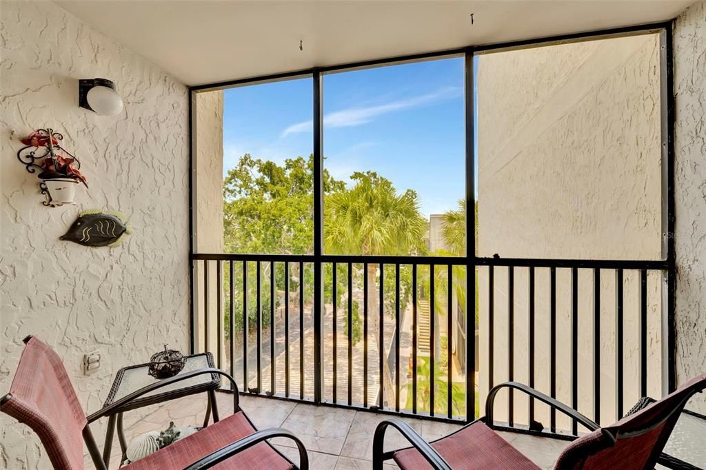 Great space on the balcony