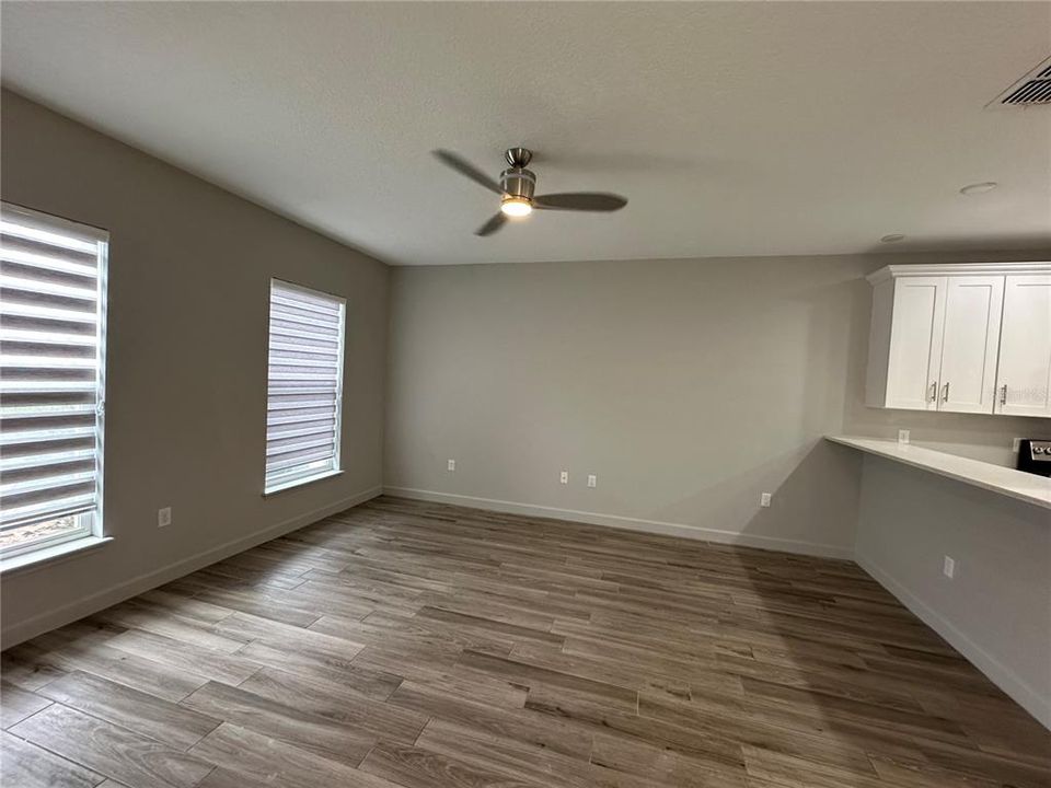 Living Room and Breakfast Counter