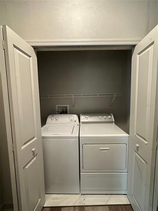 Washer and Dryer Units on the 2nd Level