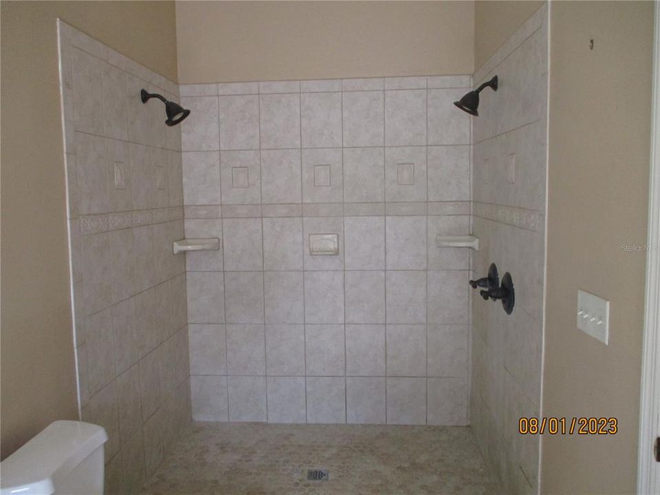 SHOWER IN PRIMARY BATHROOM