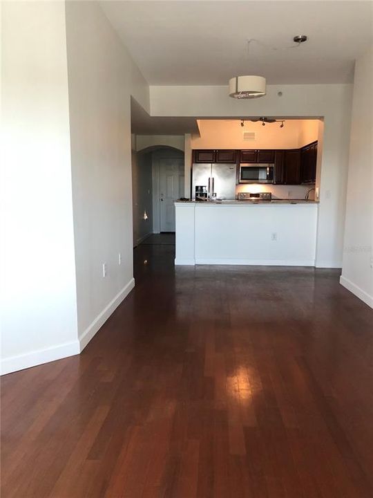 Living area towards kitchen