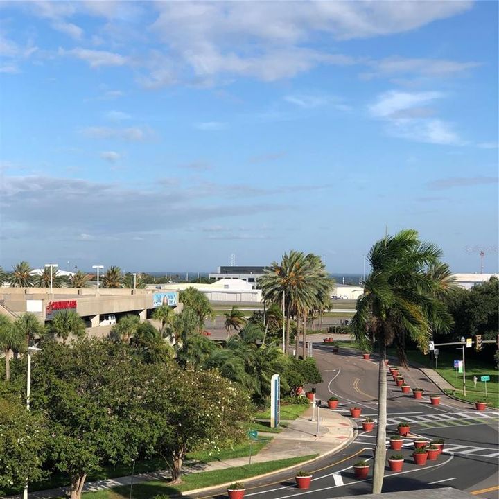 View from Patio towards bay.  Prime Grand Prix viewing spot.