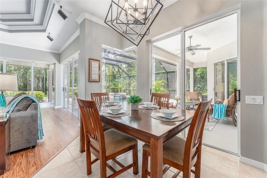 Kitchen with Abundant Wood Cabinetry & Granite Counter space