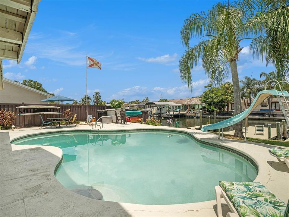 Pool overlooking the canal