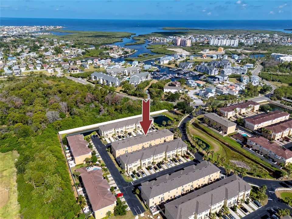 Aerial view of the area