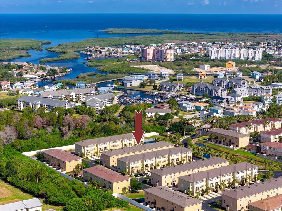 Aerial view of the area