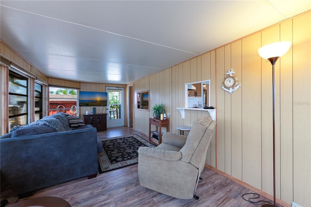 FAMILY ROOM WITH TINTED WINDOWS