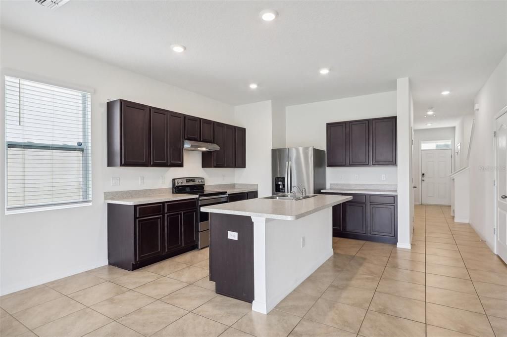 Kitchen & Front Door View