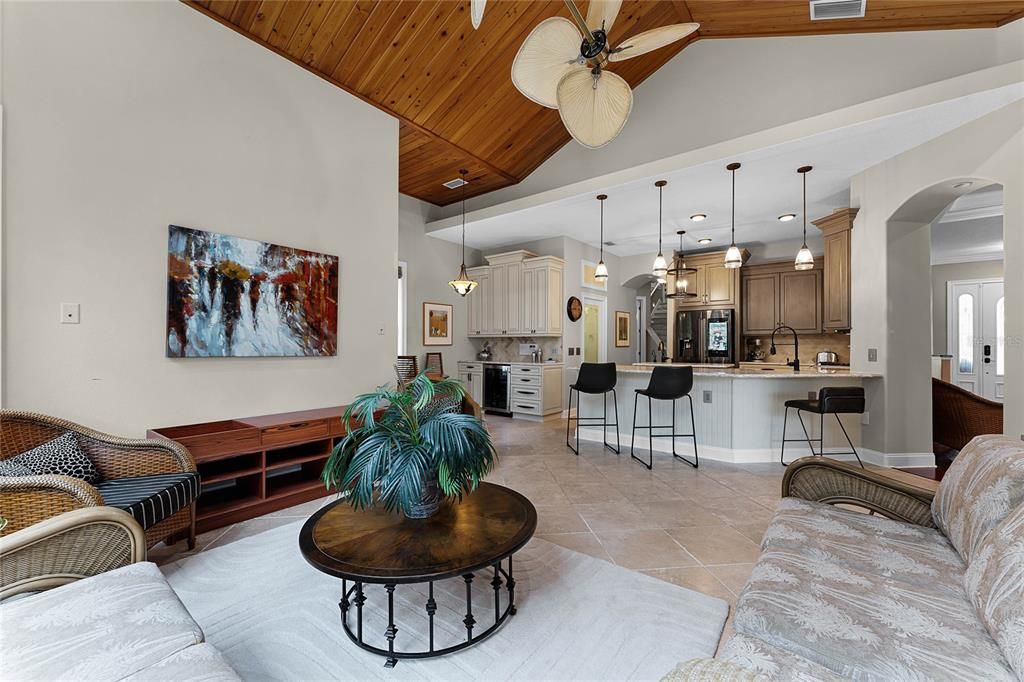 View into Kitchen Areas