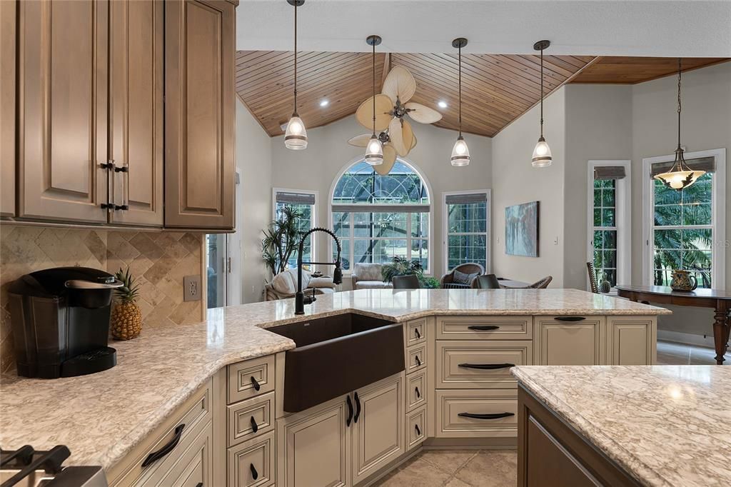 Custom Apron Sink, Stunning Backdrop