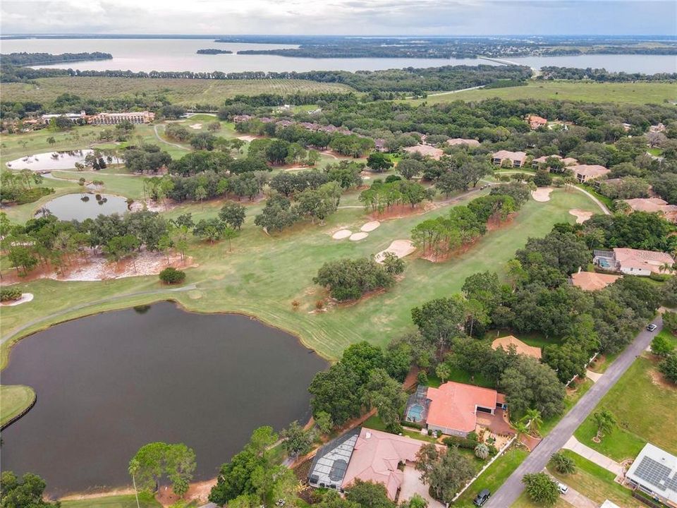 View of Golf Course, Pond and Little Lake Harris