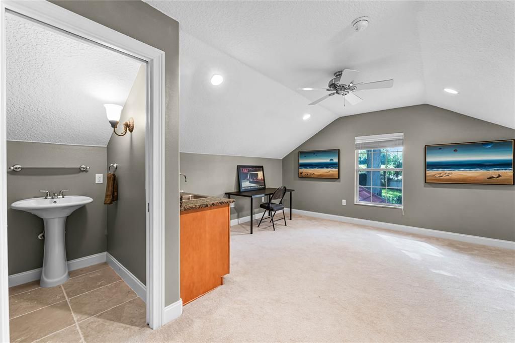 Bonus Room with Half Bath