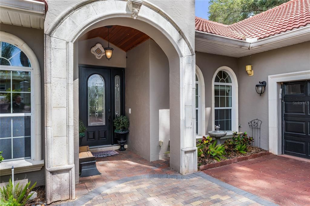 Beautiful Moldings and Glass Door