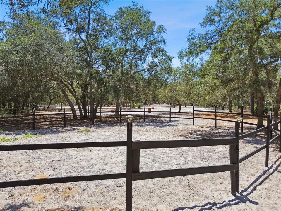 Small arena area for riding