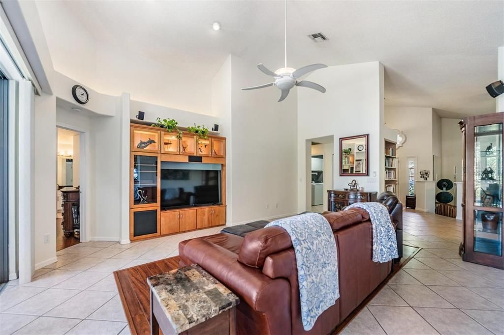 Living Room with view of Pool & Conservation