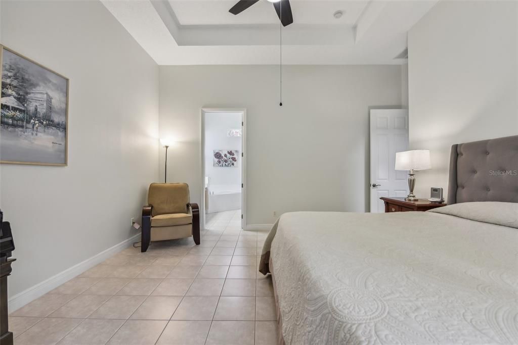 Master Suite with Tray Ceiling