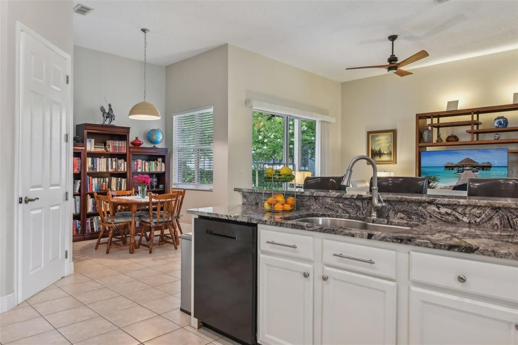 Kitchen, Living Room and Nook area