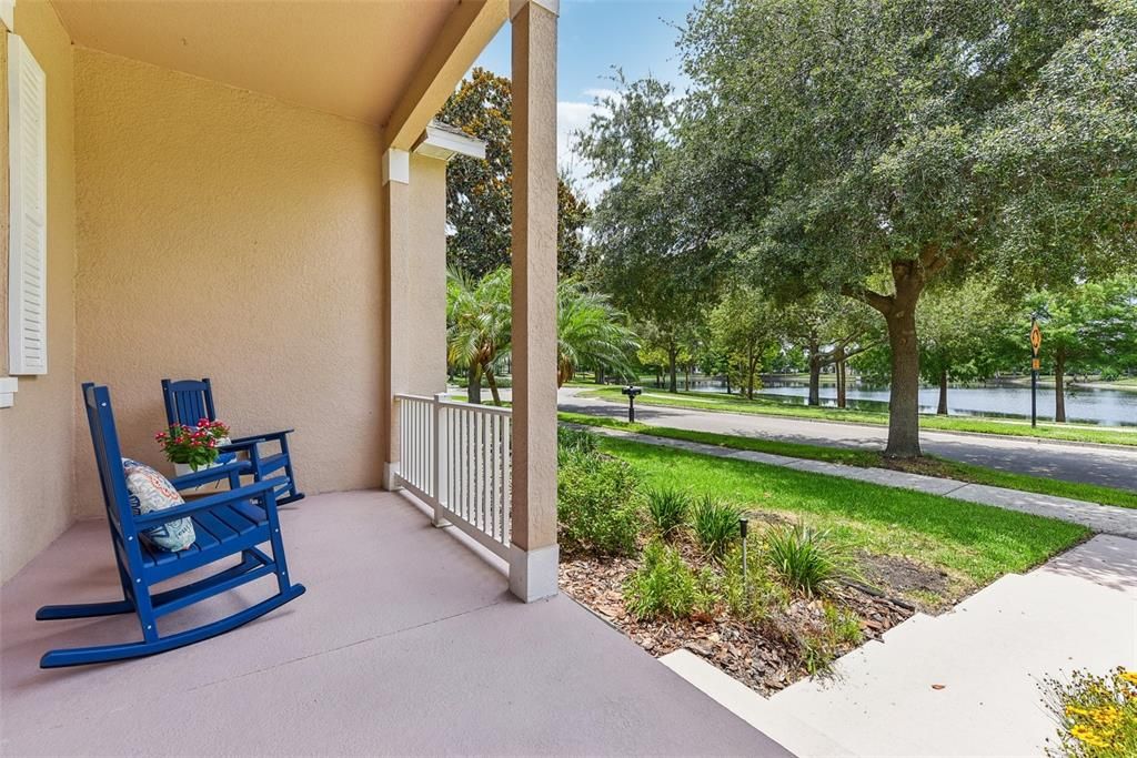 Front Porch and Water View