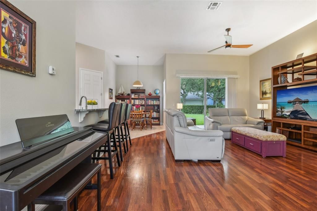 Living Room & Dinette View