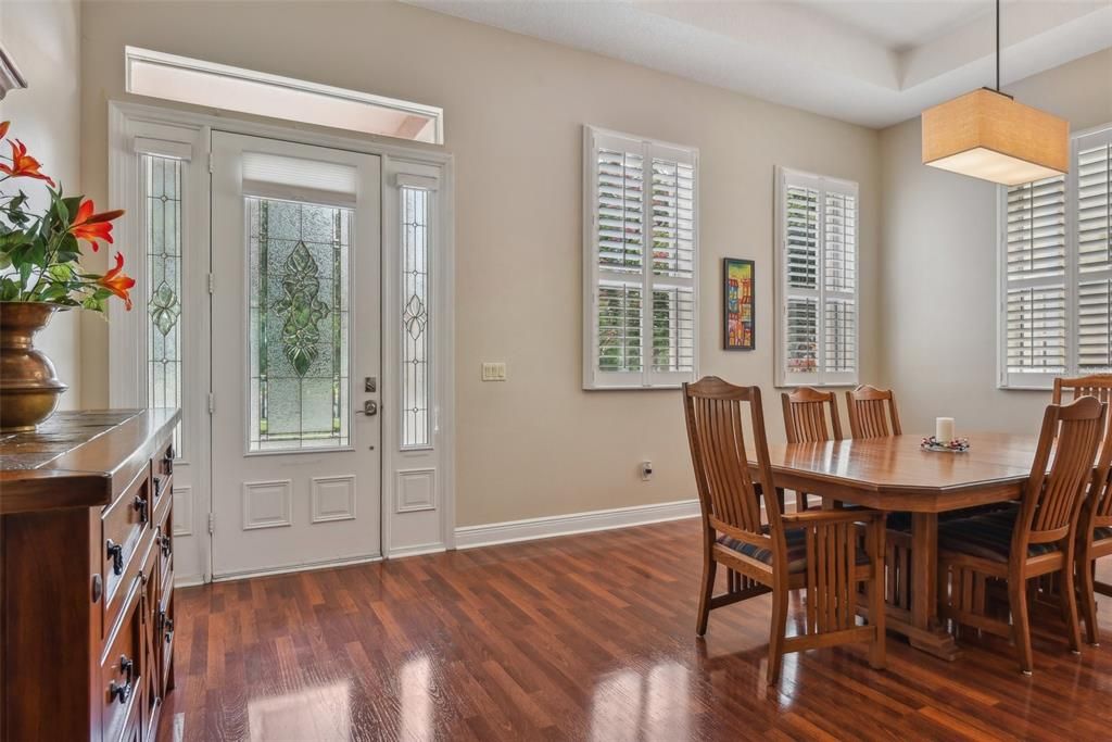 Formal Dining Room & Front Door View