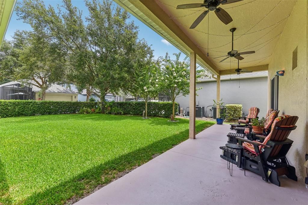 Backyard & Lanai View