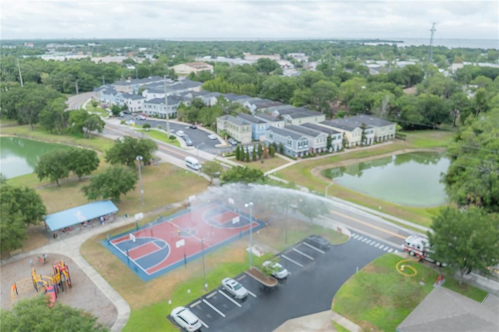 Park, Ponds, Playground across the street!