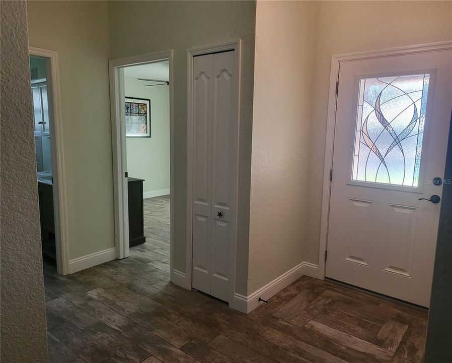 Front entry and hallway to bedrooms 2 & 3