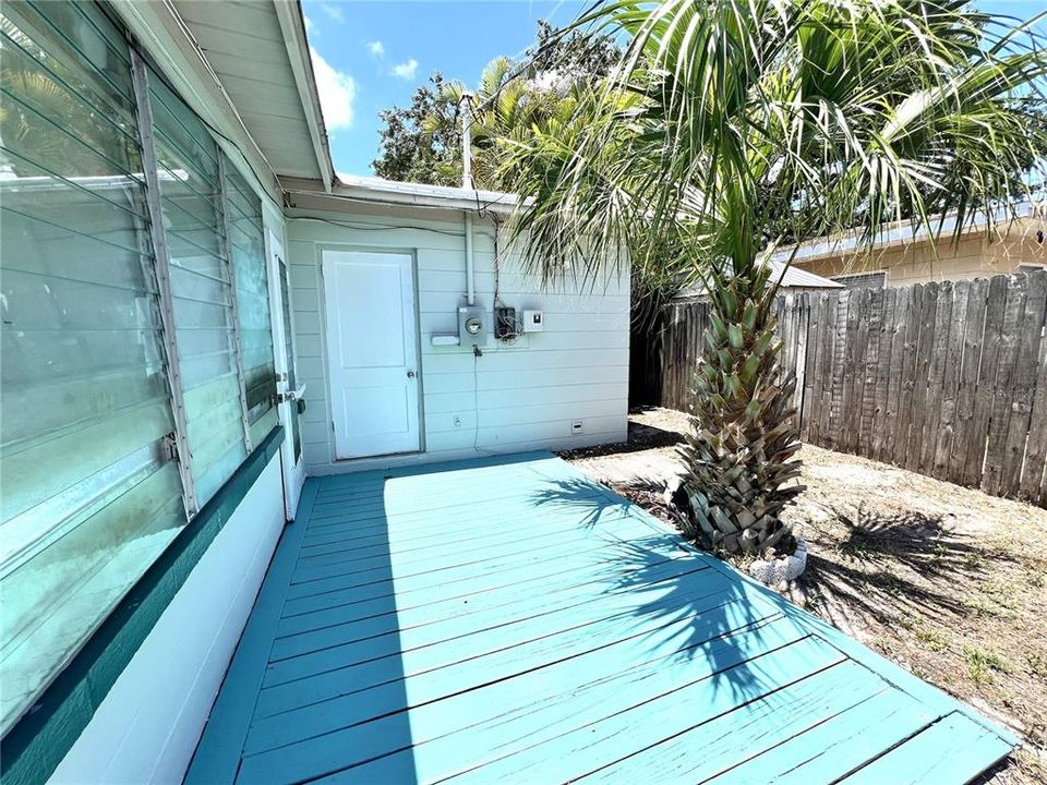 Patio & Laundry Shed