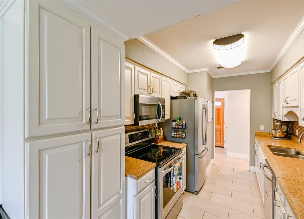 Galley Kitchen With Tons of Storage