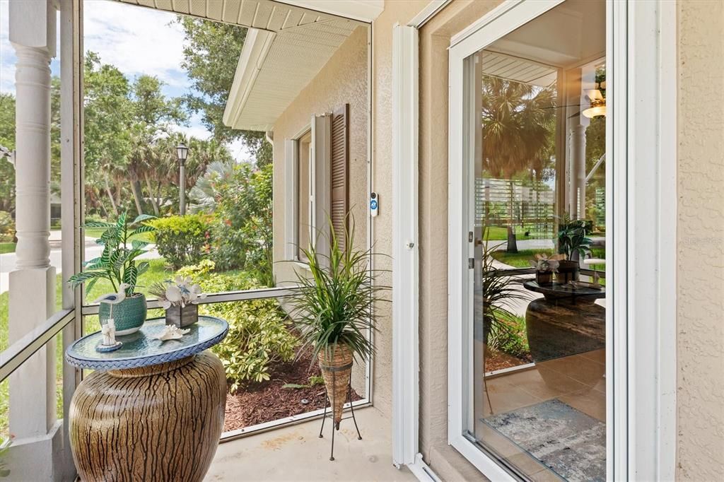 Front Screened-In Entrance - Glass Storm Entry Door