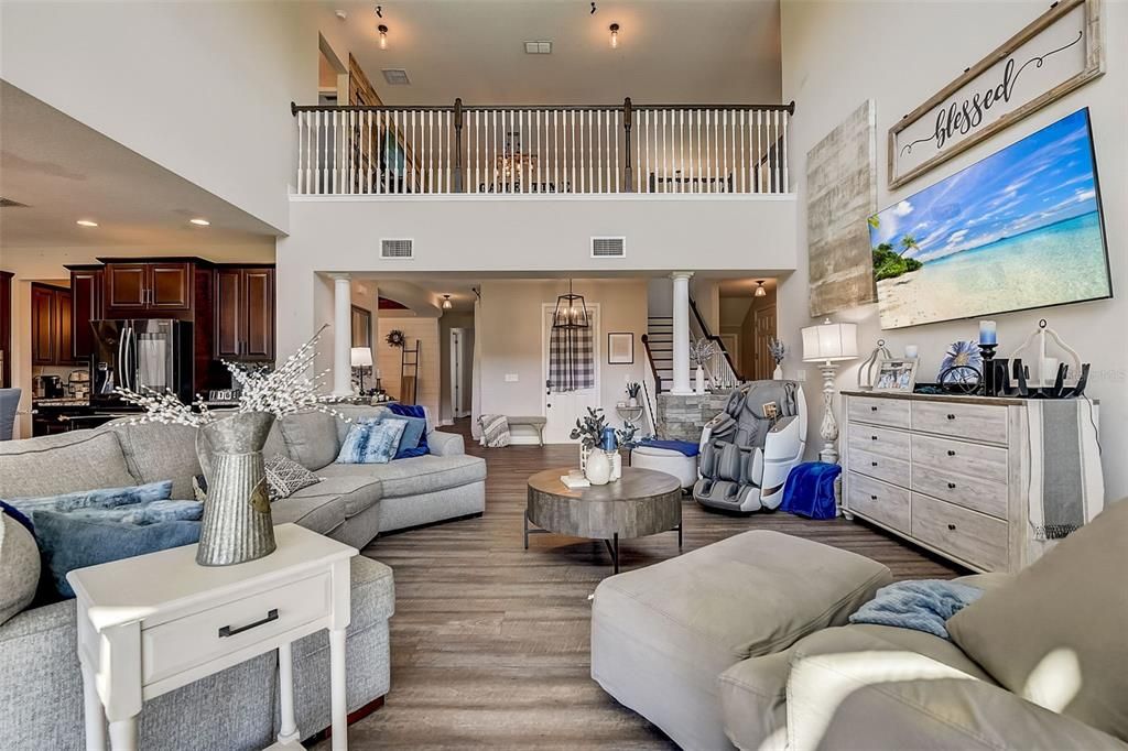 Loft area overlooks Great Room