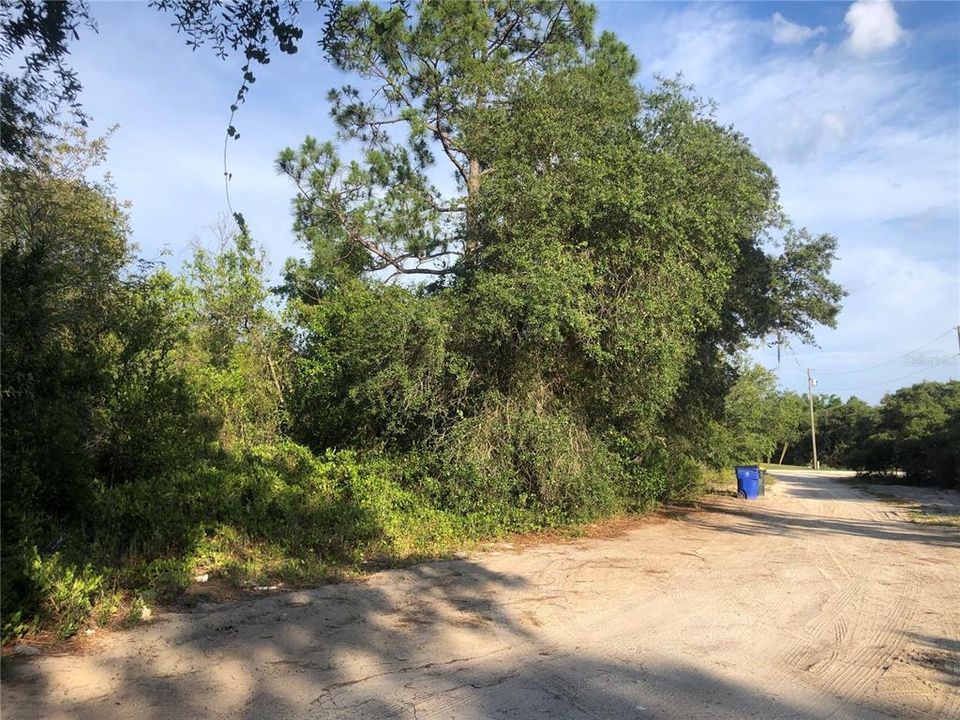 Lot on left, view from Rehner to Todd