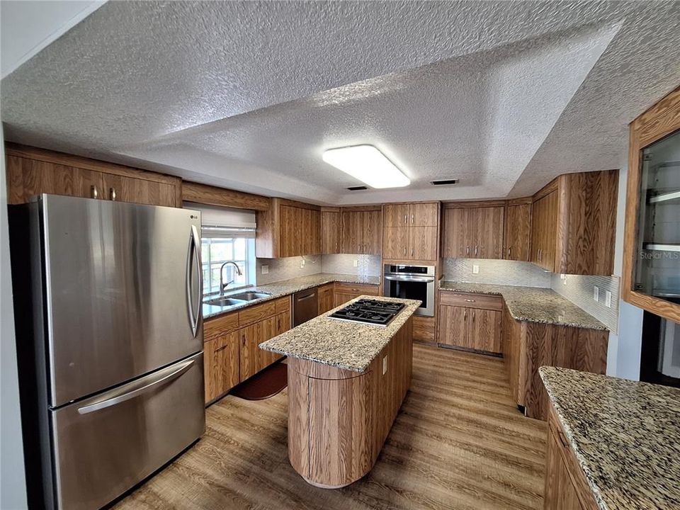 Kitchen has a Tray Ceiling