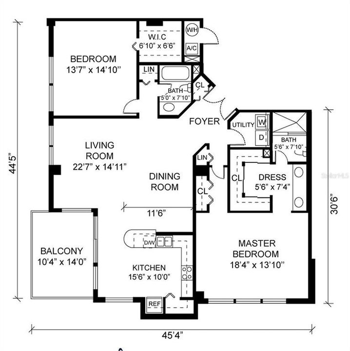 На продажу: $575,000 (2 спален, 2 ванн, 1500 Квадратных фут)