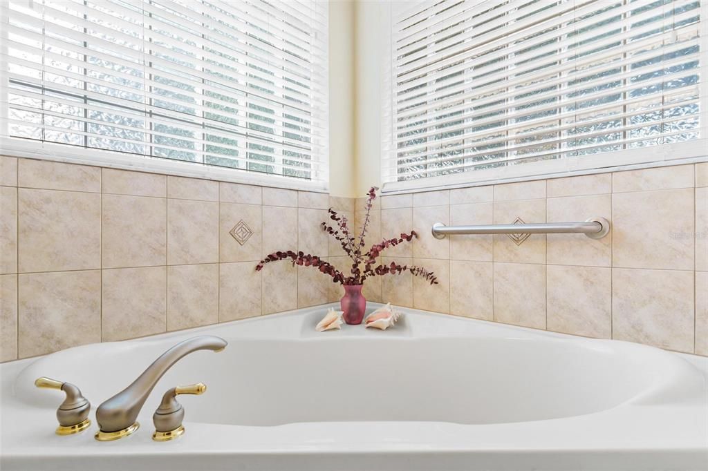 Primary Bathroom with Garden Tub for "bubble bath relaxation"