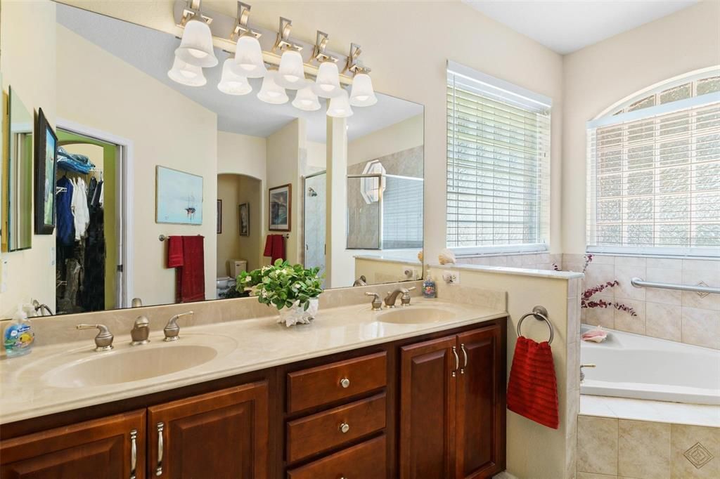 Primary Bathroom with Dual Sinks