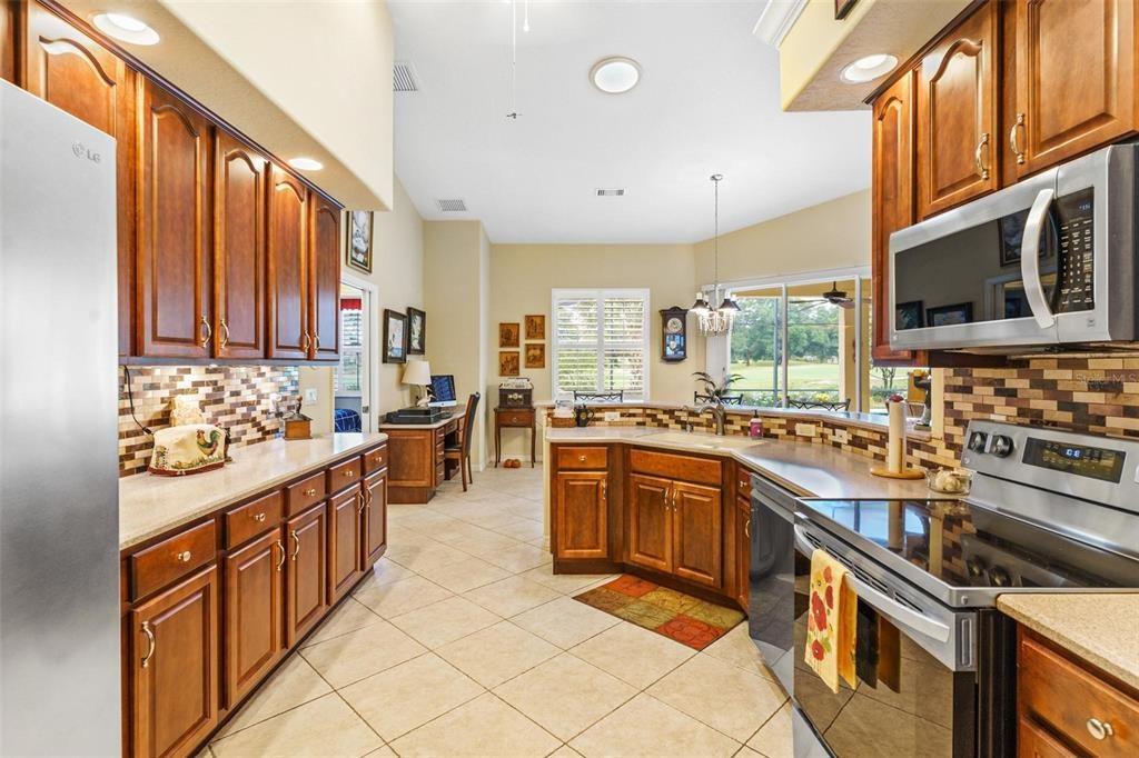 Kitchen with Lots of Cabinets with Slide-Out Shelving