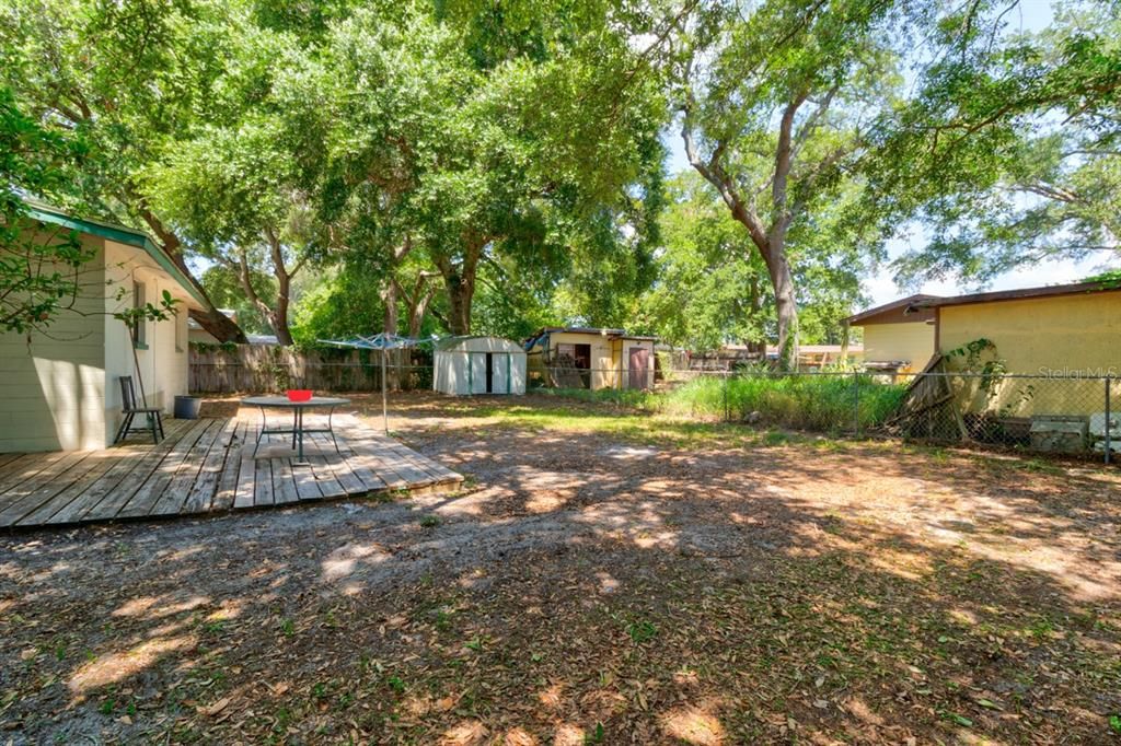 Backyard facing West