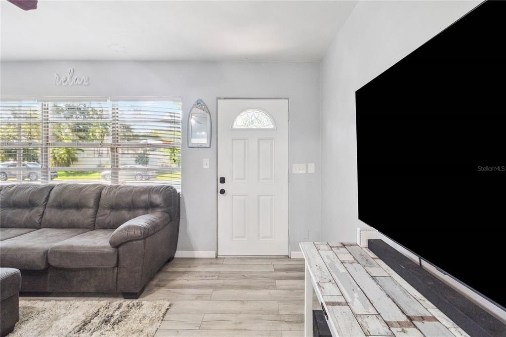 Open living / dining room space