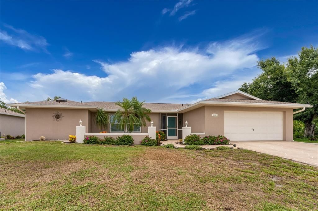 Aerial view front of home.